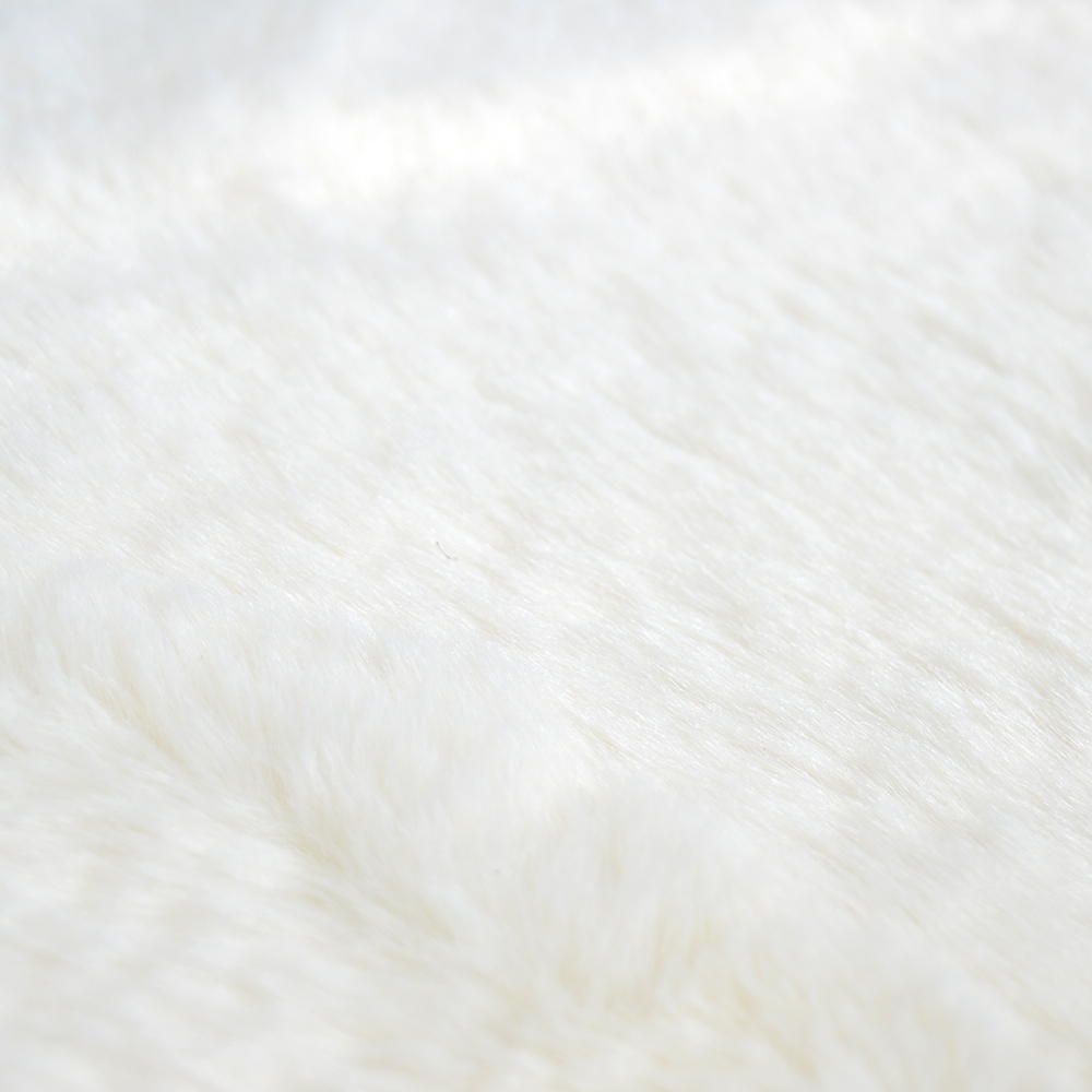 Коврик прикроватный 50*80см, мягкий ворс, полиэстер, молочный