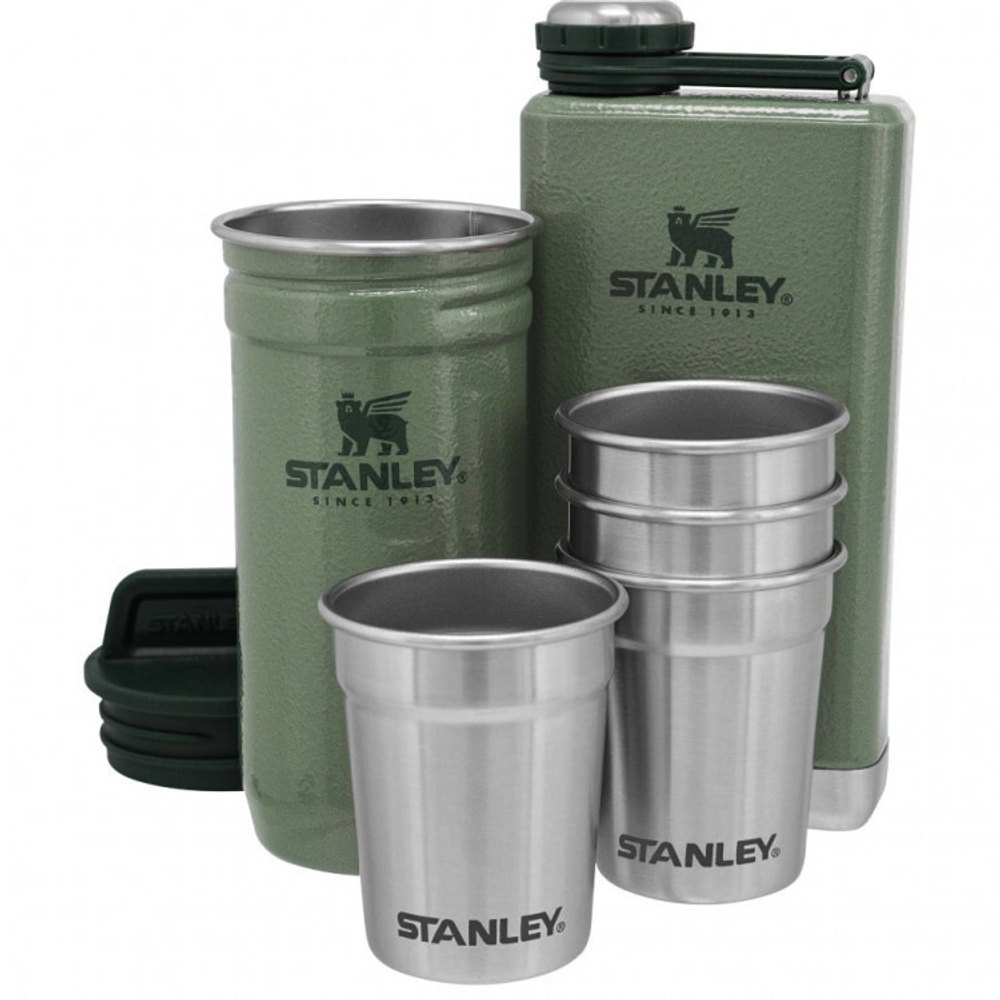Набор стопок 0,59ML+ Фляга 0,23L STANLEY Темно-зеленый (10-01883-058)