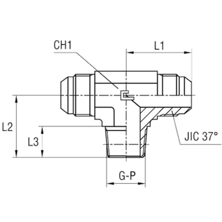 Штуцер FTC JIC 1.5/16" NPT1"