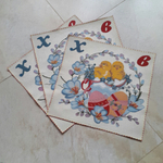 Набор декоративных гобеленовых салфеток 40*40 см. 3 шт. Пасхальный