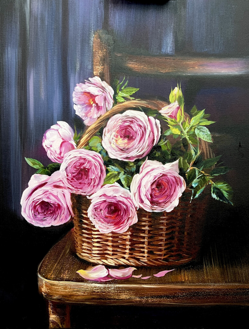 Букет в корзине