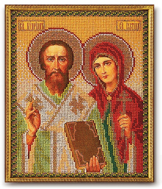 "Св.Куприян и Устинья"-В-186 вышивка