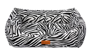 Dubex Makaron Лежанка прямоугольная черно-белая Зебра