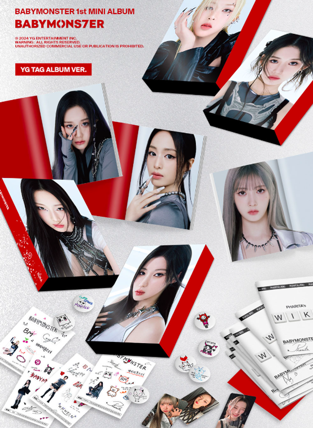 Альбом BABYMONSTER - 1st MINI ALBUM BABYMONS7ER (YG TAG ALBUM VER.)
