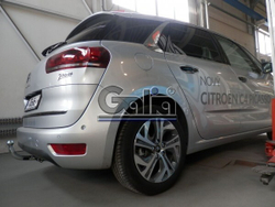 Фаркоп оцинкованный Galia C068A для Citroen C4 Picasso, C4 Grand Picasso 2013-, Peugeot 308 хетчбек, универсал 2013-(паспорт и сертификат в комплекте)(без электрики)