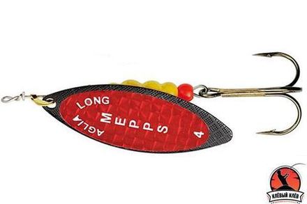 Блесна вращ. Mepps AGLIA LONG REDBO, 4, Black