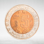 Mexico, 5 Pesos, 2016, VF