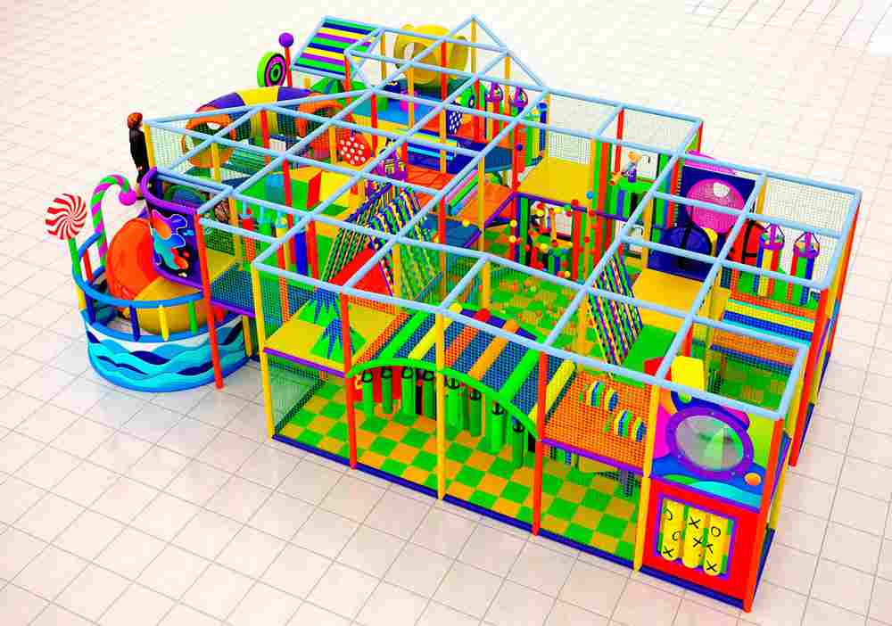 Детский игровой лабиринт «Краски веселья»