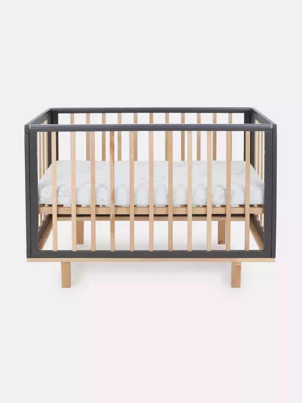 Кровать детская 120*60 RANT "INDY" (арт.866) без маятника Moon Grey