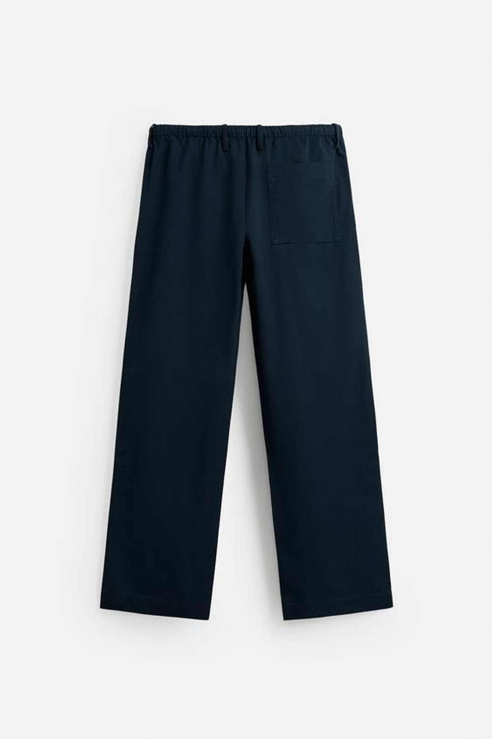 ZARA БРЮКИ ПРЯМОГО СИЛУЭТА RELAXED FIT, МОРСКОЙ СИНИЙ