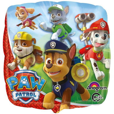 Фольгированная фигура, квадрат, Щенячий Патруль S60 18"/46СМ