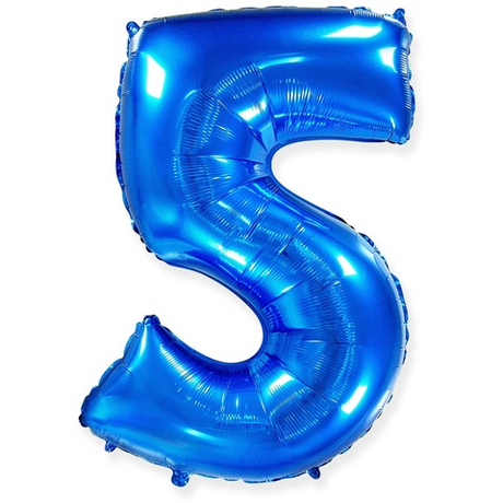 Цифра 5 "Синяя" (40''/102 см)