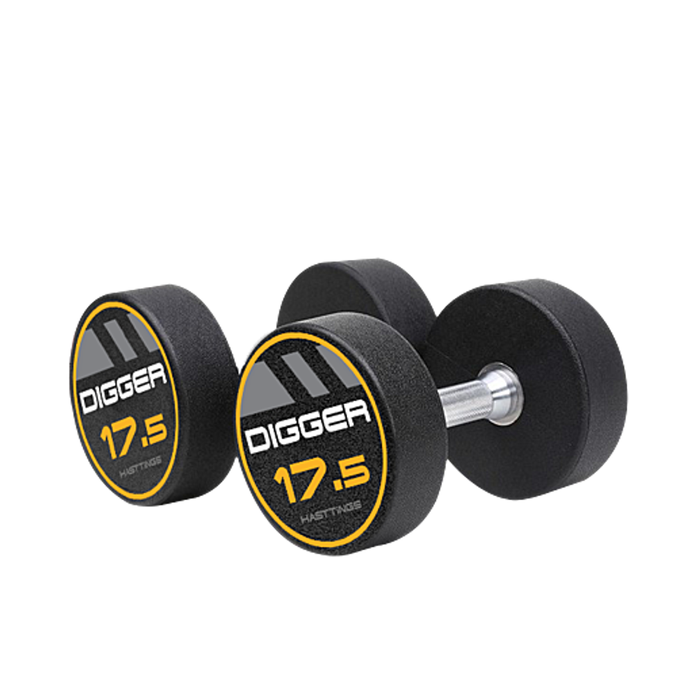 Комплект полиуретановых гантелей 10 пар от 2,5 до 25 кг Hasttings Digger HD51D4C-2,5-25