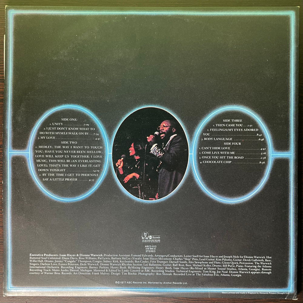 Isaac Hayes And Dionne Warwick ‎– A Man And A Woman 2LP (Англия 1977г.)
