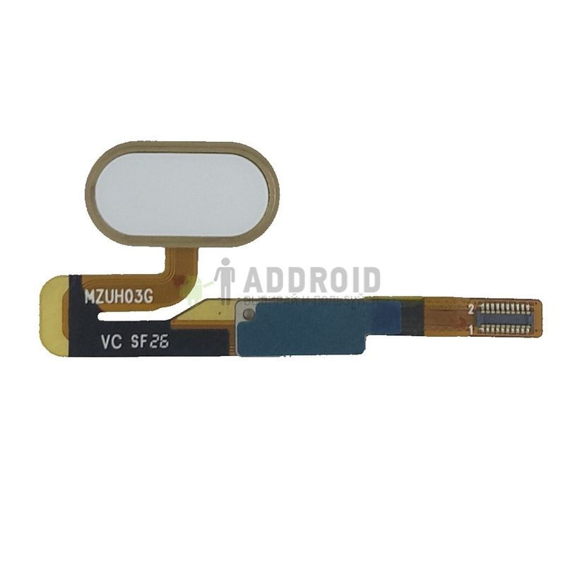 Кнопка Home для Meizu Pro 6 белая (рамка Gold)