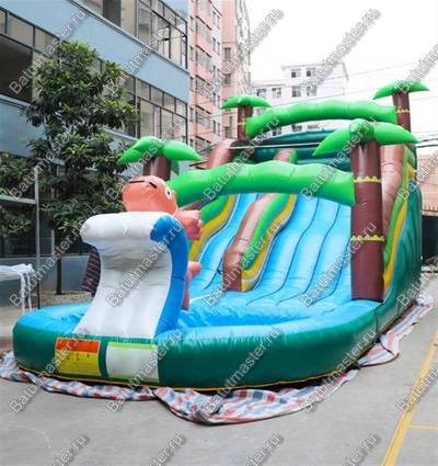 Водная горка с бассейном «Пальмовый рай мини», 7×5×5 м