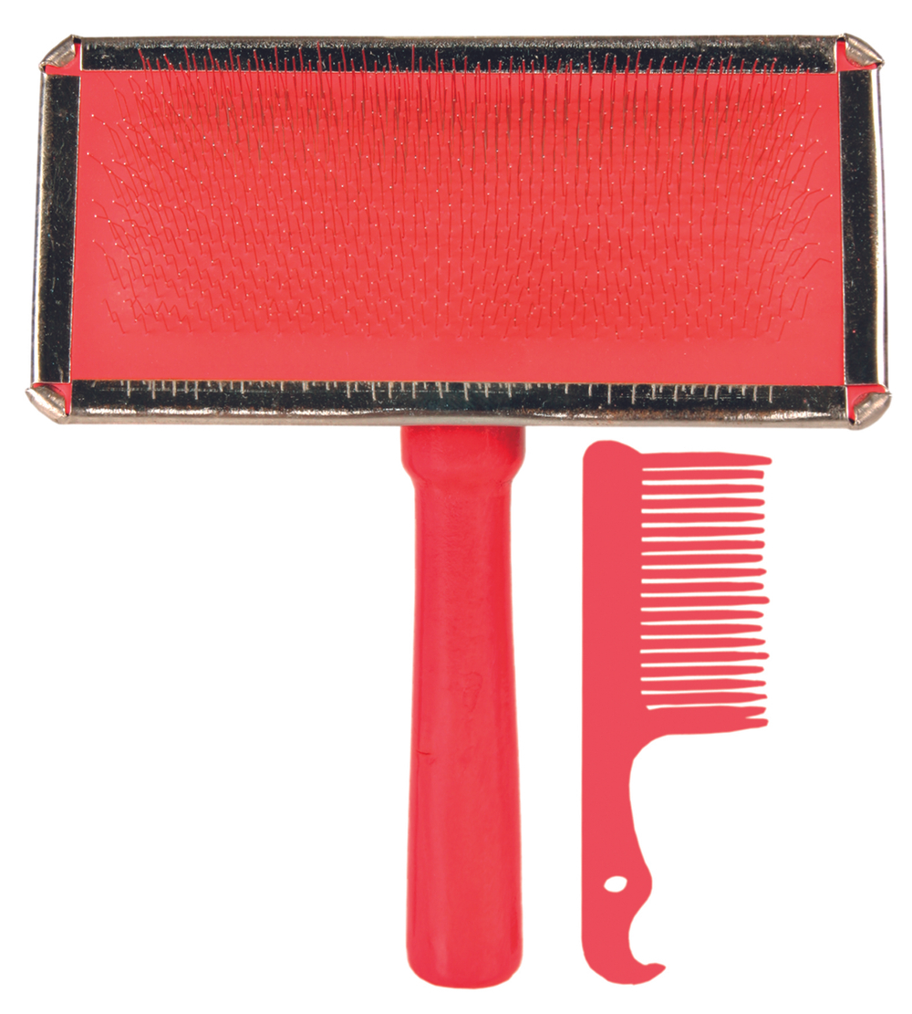 Щетка для собак и кошек Trixie Soft Brush, размер 14х11.5см., синий