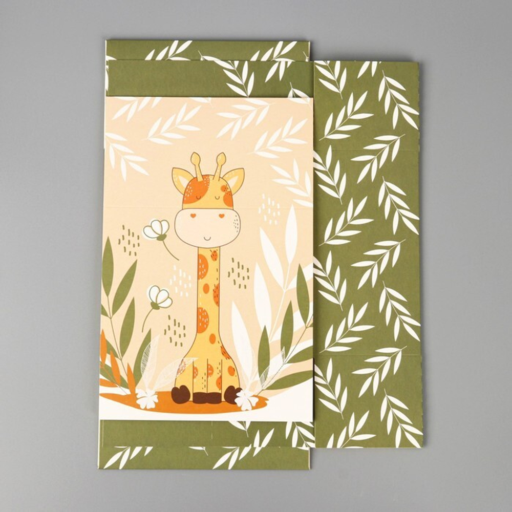 Коробка складная «Жирафик», 15 х 15 х 8 см