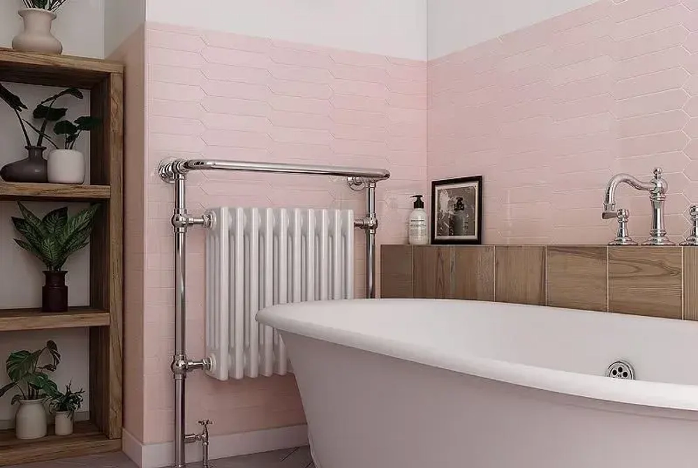 Керамическая плитка Equipe Arrow Blush Pink 25823 настенная 5х25 см