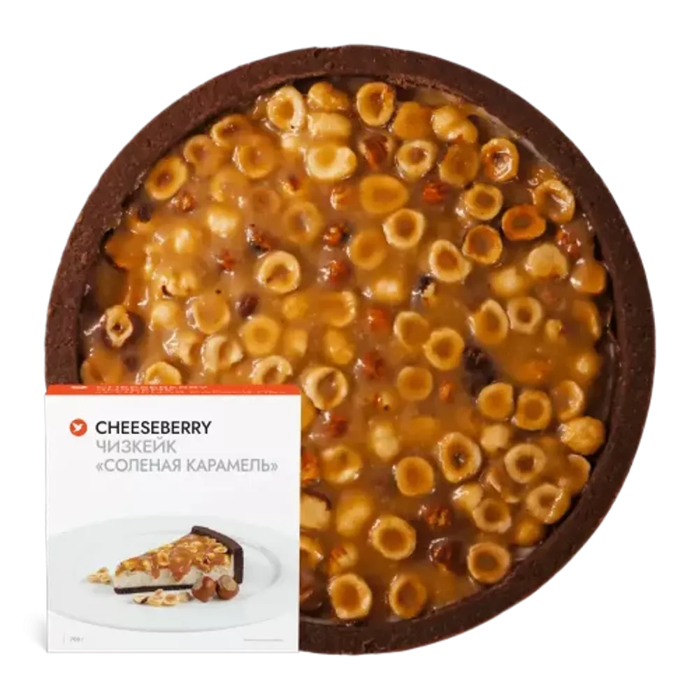 Чизкейк CHEESEBERRY Соленая карамель, 700г, Россия