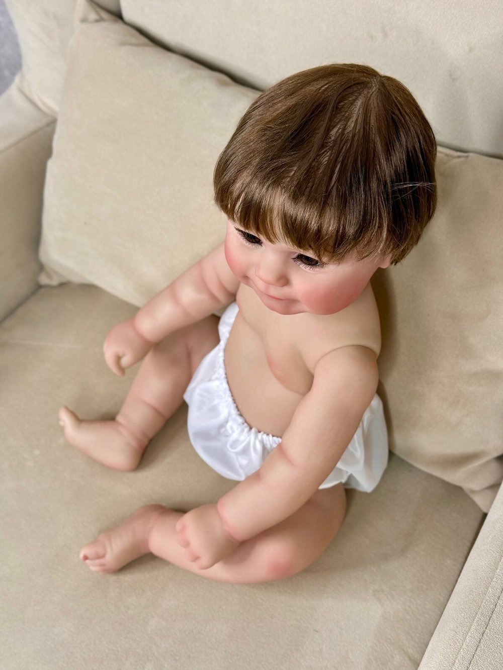 Кукла Реборн виниловая 50см без одежды (FA-086W)