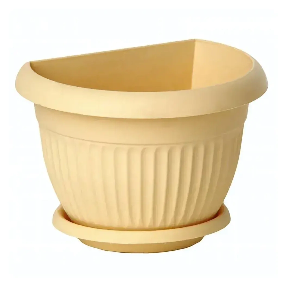 Кашпо настенное ЛИВИЯ D220мм Белая Глина 0,154,167х0,22м