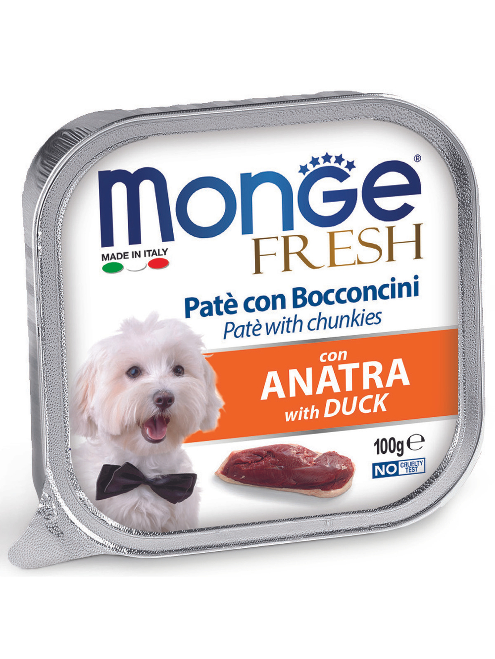 Влажный корм Monge Dog Fresh для собак, с уткой 100 г