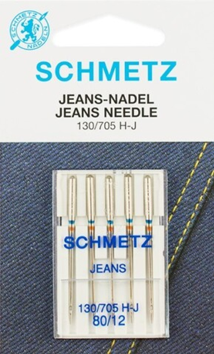 Иглы для джинсы Schmetz 130/705H-J № 80, 5 шт.