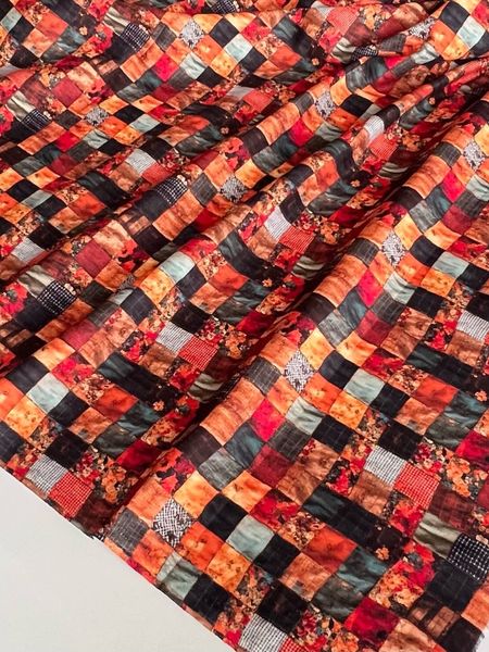 КВАДРАТНЫЕ ЛОСКУТЫ С ВИЗУАЛЬНЫМ ЭФФЕКТОМ ЗАМЯТОСТИ - 100% хлопок 4