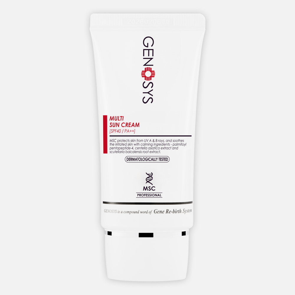 GENOSYS Multi Sun Cream SPF 40+ PA++ | Cолнцезащитный мультифункциональный крем, 40 мл