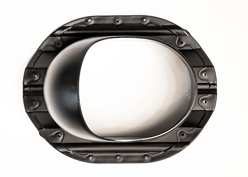 Нанодефлектор ND160 с манжетой, вент.выход 110 не утепленный, для профнастила 35 мм, черный