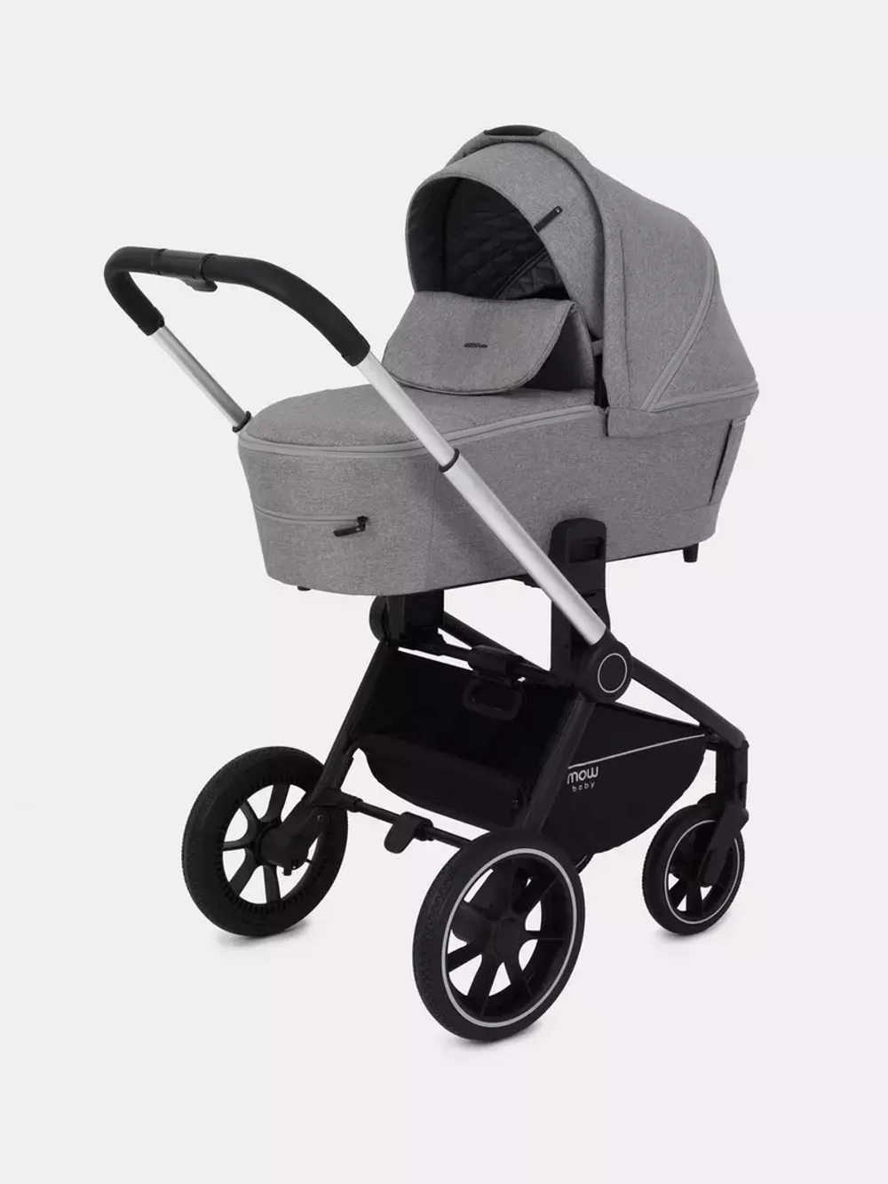 Коляска детская MOWBaby "ZOOM"PU (2в1) RA086 Silver Beige