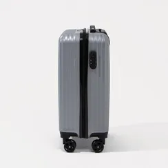 Чемодан маленький 20", кодовый замок, цвет серебряный