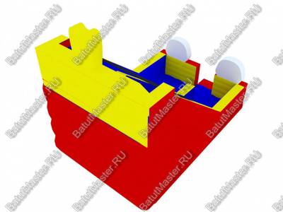 Детский надувной батут-горка "Зайка" 8*5*6 м