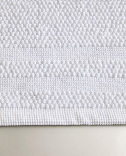 Zara Home - Нескользящий коврик для ванной из хлопка, белый, 50x70 см