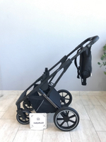 Коляска детская Peppy Tecla 2 в 1 Shadow Black Chrome Edition (Черный)