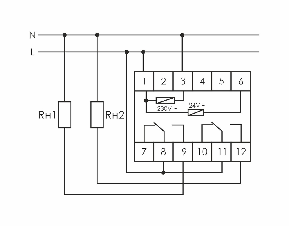 Реле времени PCU-510-1 2х8А 230В АС/DC