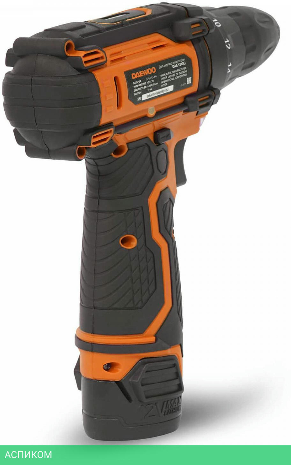 Дрель-шуруповерт Daewoo Power DAA 1210Li