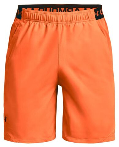 Мужские теннисные шорты Under Armour Men's UA Vanish Woven Shorts - orange blast/black