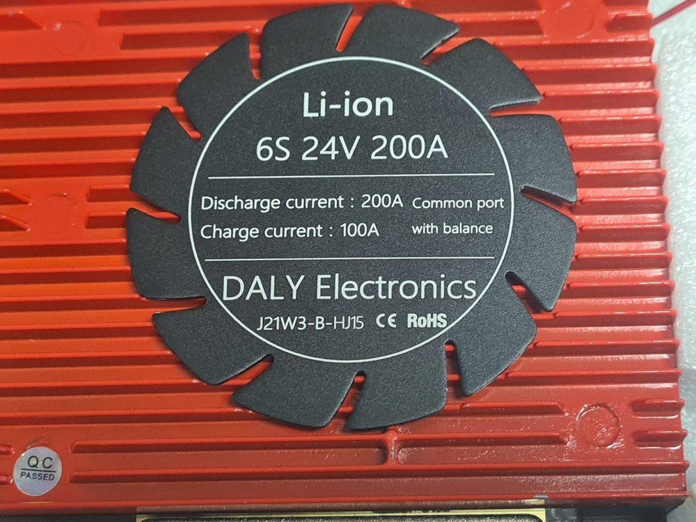 Плата контроля BMS Li-ion 6S 24V 200A