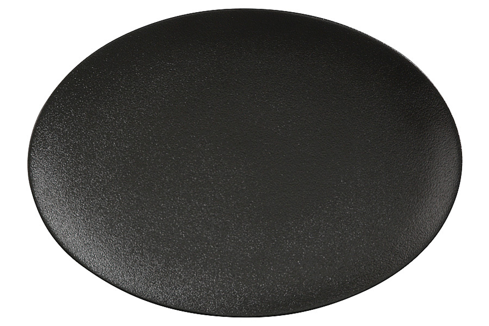 Тарелка овальная черная Икра Maxwell & Williams