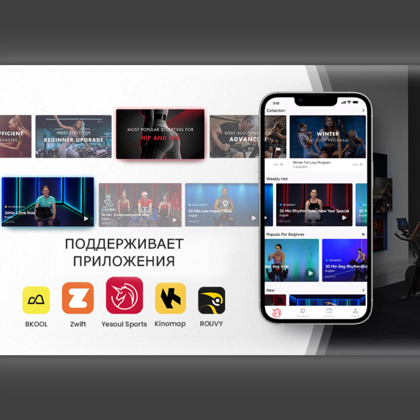 Велотренажер Yesoul S3 PRO WHITE фото №7