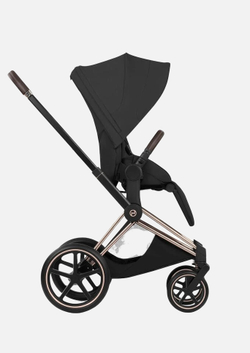 Cybex Priam 5 Style, в цвете Sepia Black (шасси Rose Gold) + автокресло Cybex Cloud G3