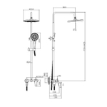 Душевая система Raglo R31.24, хром