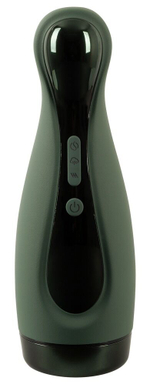Вибромастурбатор с функцией всасывания Masturbator with 2 Functions (Цвет: белый с зеленым)