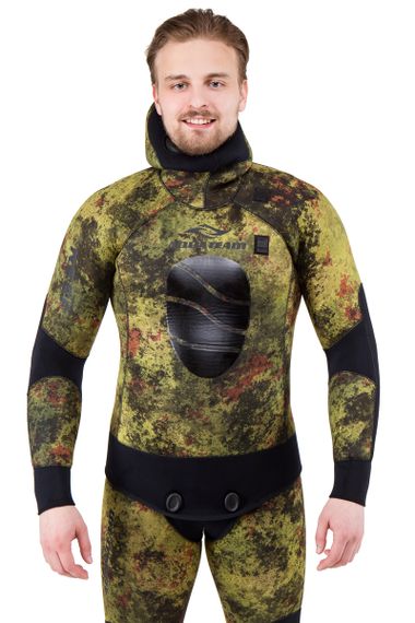 Гидрокостюм AquaTeam Reef Jako 9 мм ультраспан/открытая пора зеленый