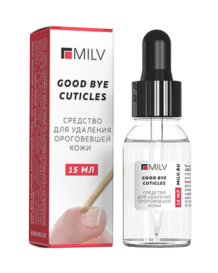 Кератогель щелочной «GOOD BYE CUTICLES». 15 мл Milv