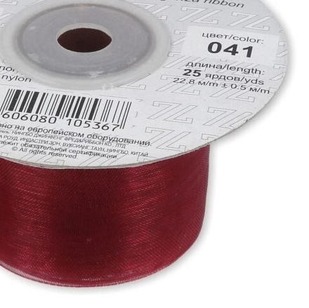 Лента капроновая 20 мм, цв.041 т.бордов.