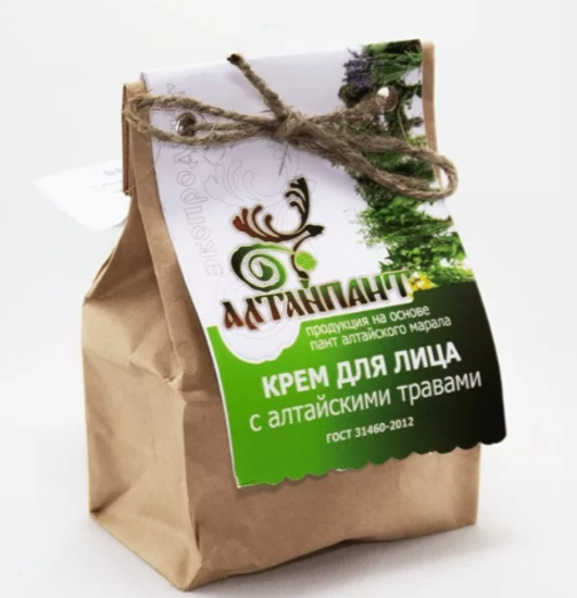 Пантовый крем для лица с алтайскими травами