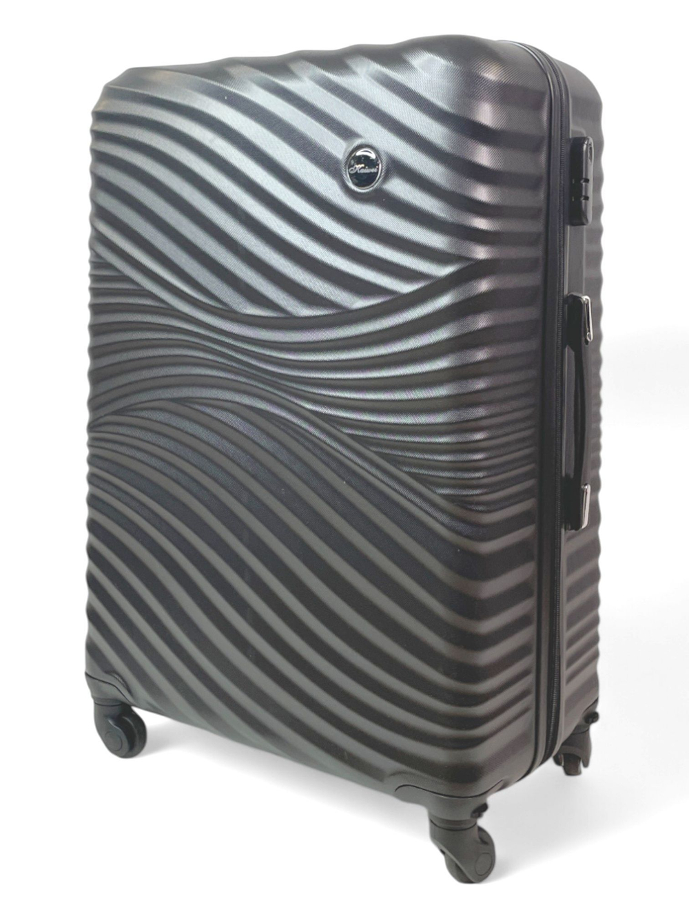 Большой чемодан Bon-Voyage Model Wave ABS, Черный, L